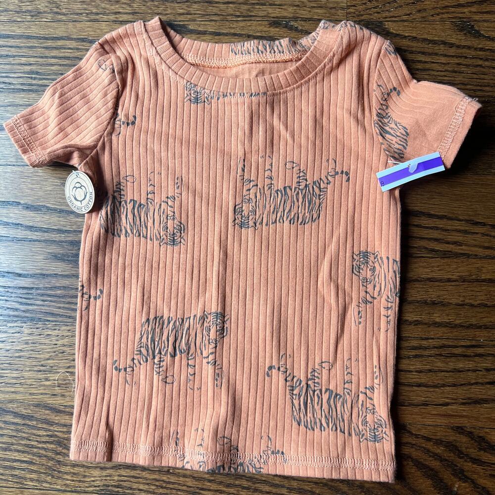 🍭6/$30 New Poppy & Clay Organic Cotton Tiger Print T-shirt - 12 months